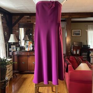 Liz Claiborne Strapless Violet cocktail Crepe/polyester dress